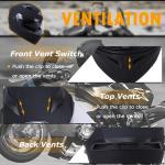 Motorcycle Dual Visors Flip up Modular Full Face Helmet DOT Approved M L XL XXL