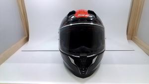 LS2 Helmets 327-2172 Challenger C Fold Full Face  SunShield Gloss Black Red S