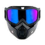 1Storm Novelty Motorcycle Half Face Helmet German Style HKY602  + Black Goggle