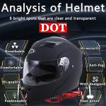 DOT Certified Flip up Full Face Motorcycle Dual Visor Helmet XL FREE SHIPPING