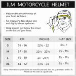 ILM Seller Refurbish Full Face Motorcycle Helmet Removable Neck Scarf Winter DOT