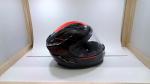 LS2 Helmets 327-2172 Challenger C Fold Full Face  SunShield Gloss Black Red S