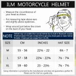 ILM USED Bluetooth Full Face Helmet Motorcycle 6 Riders Group Intercom DOT 953Pr