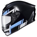 ScorpionEXO R420 Full Face Polycarbonate Street Motorcycle Helmet Comm Ready...