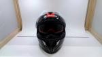 LS2 Helmets 327-2172 Challenger C Fold Full Face  SunShield Gloss Black Red S