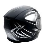 Full Face Helmet w/ Retractable Sun Visor Motorcycle Matte Finish Adult DOT 