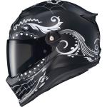 Covert FX Full Face Helmet - El Malo - White/Matte Black - XL CFX-1206