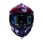 Youth Full Face Red Helmet DOT Kids Street Dirt Bike Off-Road Motocross ATV