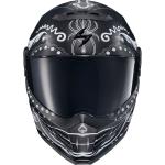 Covert FX Full Face Helmet - El Malo - White/Matte Black - XL CFX-1206
