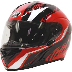 THH T810S Turbo Full Face Motorcycle Helmet | Red/Black/White | DOT ; ECE 22-06