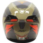 THH T810S Turbo Full Face Motorcycle Helmet | Grey/Tan/Orange | DOT ; ECE 22-06