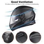 AHR RUN-M3 Modular Flip Up Helmet Full Face Dual Visor DOT Motorcycle Bike S