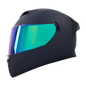 shamofeng Full Face Motorcycle Racing Street Bike Helmet DOT Dumb Black