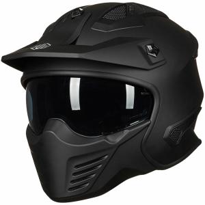 ILM Open Face 3/4 Motorcycle Half Helmet for Moped ATV Cruiser Scooter DOT