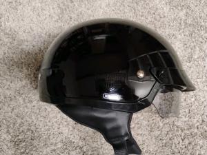 Harley Davidson HD-S1V Black Half-Helmet Size M Visor