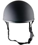 REAL Crazy Al's WORLD'S SMALLEST LIGHTEST SOA Style DOT Flat Black Half Helmet