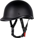 DOT Approved Half Shell Motorcycle Helmet Hawk Style Matte Black Open Face M Siz