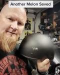 REAL Crazy Al's WORLD'S SMALLEST LIGHTEST SOA Style DOT Flat Black Half Helmet
