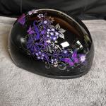 Daytona Helmets Half Skull Cap Motorcycle Helmet DOT Approved Butterfly S