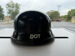 Black Dot Glossy Novelty Half Shell Motorcycle Helmet Size Medium
