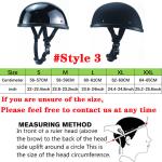 Lightest Motorcycle FLAT Beanie Helmet Half Helmet Cap Skid Scooter Chopper USA