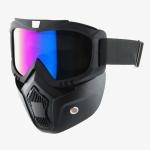 1Storm Novelty Motorcycle Half Face Helmet German Style HKY602  + Black Goggle