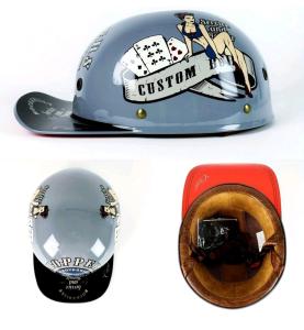 Motorcycle Helmet Men Retro Moto Helmets Half Face Baseball Cap Personality DOT