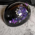 Daytona Helmets Half Skull Cap Motorcycle Helmet DOT Approved Butterfly S