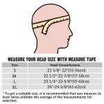 AHR Motorcycle Half Helmet DOT Open Face Chopper Cruiser Bike Skull Cap S-XL