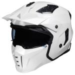 ILM Open Face Motorcycle 3/4 Half Helmets Vintage Retro ATV Cruiser White DOT