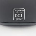 DOT Approved Daytona Helmets Half Skull Cap Motorcycle Helmet - Dull Black SZ S