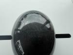 Black Glossy Novelty Half Shell Motorcycle Helmet Size Medium Custom
