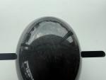 Black Glossy Novelty Half Shell Motorcycle Helmet Size Medium Custom