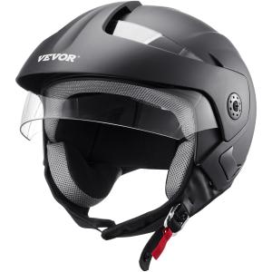 3/4 Half OpenFace Motorcycle Helmet DOT Approved Unisex for Motor-bike M Size