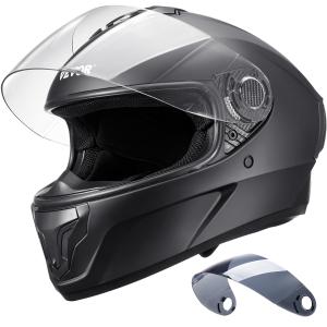 New Open & Full Face & Modular 3/4 Half Motorcycle Helmet Dual Visor Unisex DOT