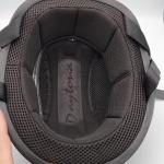 DOT Approved Daytona Helmets Half Skull Cap Motorcycle Helmet - Dull Black SZ S