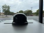 Black Dot Glossy Novelty Half Shell Motorcycle Helmet Size Medium