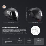 New Open & Full Face & Modular 3/4 Half Motorcycle Helmet Dual Visor Unisex DOT