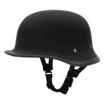 Half Biker WORLD'S SMALLEST LIGHTEST SOA Non-DOT Flat Black Half Helmet