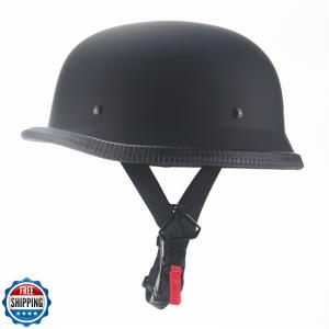 QICHAO Motorcycle Helmets, Personality Vintage Adult Half Helmet Open Face DO