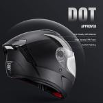 New Open & Full Face & Modular 3/4 Half Motorcycle Helmet Dual Visor Unisex DOT