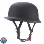 QICHAO Motorcycle Helmets, Personality Vintage Adult Half Helmet Open Face DO