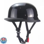 QICHAO Motorcycle Helmets, Personality Vintage Adult Half Helmet Open Face DO