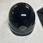 Gloss Black AGV Harley Davidson Midway DOT Half Helmet L with Storage Bag A5047