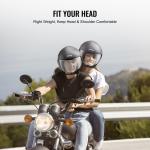 3/4 Half OpenFace Motorcycle Helmet DOT Approved Unisex for Motor-bike M Size