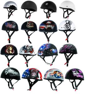 Skid Lid Original Half Helmet DOT Approved for Motorcycle Riding 