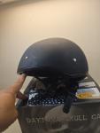 Daytona Helmets Half Skull Cap Motorcycle Helmet – DOT Approved Size: L