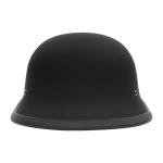 Half Biker WORLD'S SMALLEST LIGHTEST SOA Non-DOT Flat Black Half Helmet