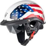 Half Helmets Motorcycle Open Face Sun Visor Quick Release Adjustable DOT Approve