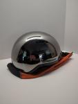 Harley-Davidson Black Chrome Half Helmet DOT approved - Xtra Large